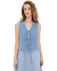 ALIGNE - Isla Knitted Tie Waistcoat - Lyst