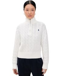 Polo Ralph Lauren - Cotton Long Sleeve Pullover Sweater - Lyst