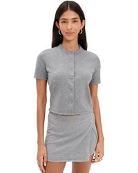 Le Bos - Short Sleeve Cardigan - Lyst