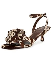 FARM Rio - Flower Kitten Heel Sandals - Lyst