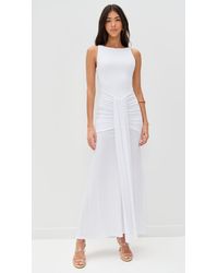 knee length dresses for ladies Kinera Strapless Lace Maxi Dress