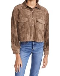 Blank NYC - Faux Suede Fringe Jacket - Lyst