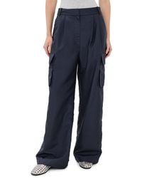 Tibi - Crispy Nylon Stella Pleated Cargo Pants - Lyst