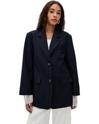 Simonett - Structured Sheer Cuff Blazer - Lyst