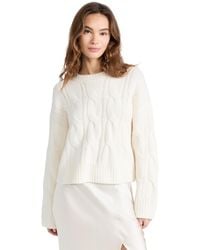 SABLYN - Cable Knit Cashmere Sweater - Lyst