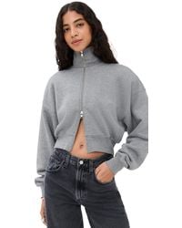 Agolde - Darby Zip Up Sweatshirt - Lyst