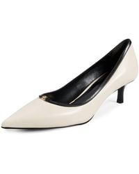 Tory Burch - Double T Buckle Kitten Heel Pumps 45Mm - Lyst