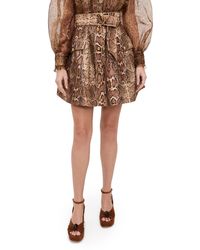 Zimmermann - Hypnotic Utility Mini Skirt - Lyst