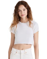 RE/DONE - Cropped 60S Slim Tee - Lyst