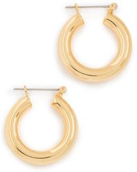 Luv Aj - Baby Amalfi Tube Hoop Earrings - Lyst