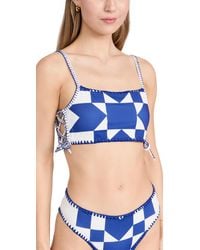 Sea - Ea Tanya Print Bikini Top With Tie Uti - Lyst