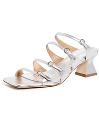 Aeyde - Eanna Laminated Nappa Leather Sandals - Lyst