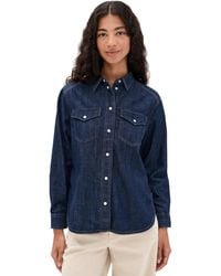 Madewell - Denim Oversized Western Shirt - Lyst