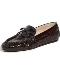 Stuart Weitzman - Britt Bow Loafer Dress Sandals, Leather - Lyst