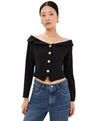 Endless Rose - Stretched Off Shoulder Blazer Top - Lyst