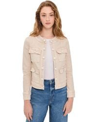 L'Agence - Yari Collarless Jacket - Lyst