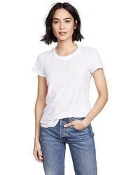 James Perse - Sheer Slub Crew Neck Tee - Lyst