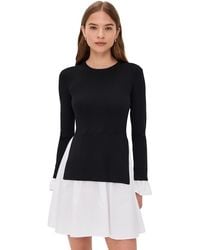 English Factory - Knit Combo Dress - Lyst