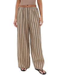 STAUD - Bonfire Linen Pants - Lyst