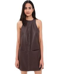 Saylor - Damian Faux Leather Mini Dress - Lyst