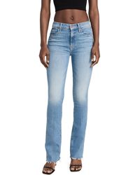 Mother - The Insider Sneak Fray Jeans - Lyst
