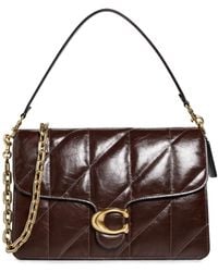 COACH - Quilted Glazed Leather Chain Tabby Shoulder Bag - Lyst