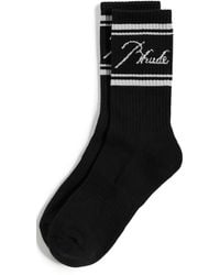 Rhude - Script Logo Socks - Lyst