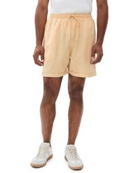 FANM MON - Aras Embroidered Linen Shorts - Lyst