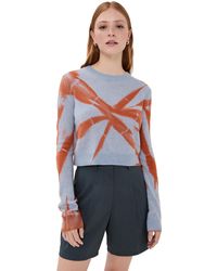 The Elder Statesman - Mythic Tranquility Cashmere Crew Sweater - Lyst