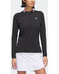 adidas - Ultimate365 Tour Long Sleeve Mock Polo Shirt - Lyst