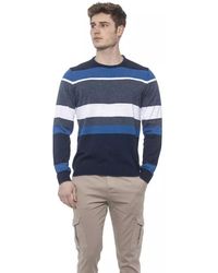 Conte Of Florence - Elegant Striped Crewneck Sweater - Lyst