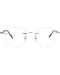 Montblanc - Round-Frame Metal Optical Frames - Lyst