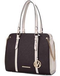 MKF Collection by Mia K - Amy Color Block Vegan Leather 's Tote Bag - Lyst