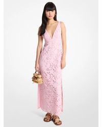 MICHAEL Michael Kors - Corded Floral Lace Maxi Dress - Lyst