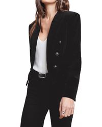 L'Agence - Wayne Cropped Double Breasted Jacket - Lyst