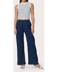 LUSANA - Slip On Wide Leg Pants - Lyst