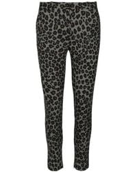 Versace - Animal Printed Wool Blend Pants - Lyst