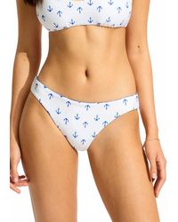Seafolly - Ahoy Reversible Hipster Bikini Bottom - Lyst