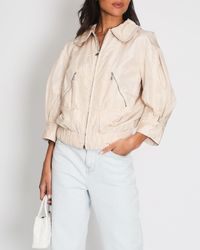 Louis Vuitton - Powder Windbreaker With Rounded Collar And Rushed Hem - Lyst