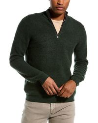 Magaschoni Mock Neck Cashmere Pullover - Green