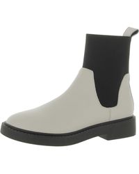 Andre Assous - Violet Leather Block Heel Chelsea Boots - Lyst
