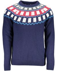 GANT - Chic Crew Neck Sweater With Contrast Details - Lyst