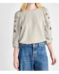 Splendid - Serena Embroidered Sweatshirt - Lyst
