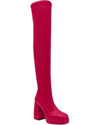 Katy Perry - The Uplift Otk Faux Leather Platform Over-The-Knee Boots - Lyst