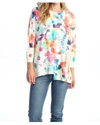 Jess & Jane - Felicity Double Knit Contrast Top - Lyst