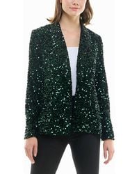 Nicole Miller - Dani Velvet Sequin Jacket - Lyst