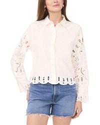 Vince Camuto - Button-Down Linen-Blend Shirt - Lyst