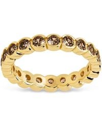 Sterling Forever - Sterling Chocolate Helene Bezel Eternity Band Ring - Lyst