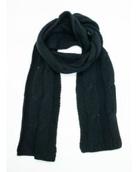 Portolano - Chunky Scarf With Cables - Lyst