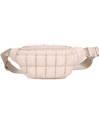 Sol And Selene - Resurgence Quilted Puffer Nylon Belt Bag Crossbody Sling Bag Cream - Lyst